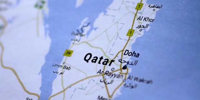 A map of Qatar is seen in this picture illustration June 5, 2017. REUTERS/Thomas White/Illustration - RTX3910P