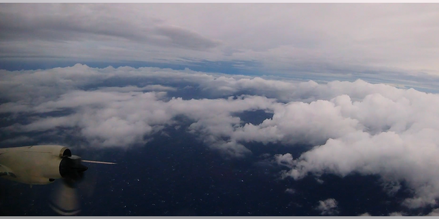 “Going through the eye wall is like being on a wooden roller coaster for eight hours...you’re shaking and bouncing around, but you still have to focus and do your work to gather data and accomplish the mission," said NOAA Aerospace Engineer Nick Underwood.