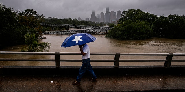 Rainfall in Texas has broken the record for the continental U.S., the National Weather Service said on Tuesday.