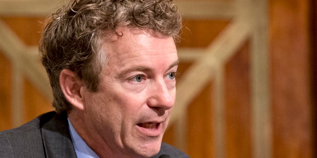 Nov. 6, 2013: Sen. Rand Paul, R-Ky., speaks on Capitol Hill in Washington.