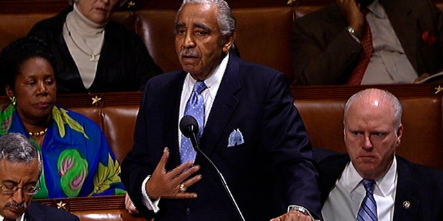 This video frame grab image provided by House Television shows Rep. Charles Rangel, D-N.Y., speaking of the floor of the House of Representatives on Capitol Hill in Washington, Thursday, Dec. 2, 2010. (AP)
