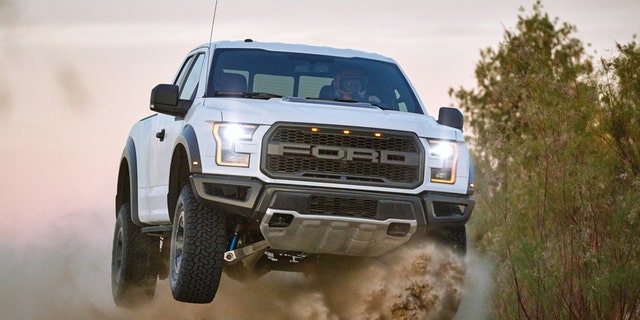 The Ranger bears more than a striking resemblance to the full-size F-150 Raptor.