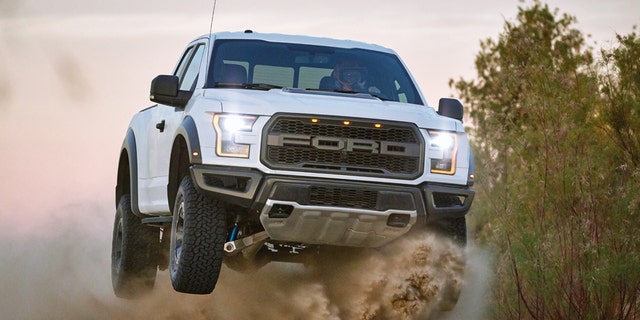 The Ranger bears more than a striking resemblance to the full-size F-150 Raptor.