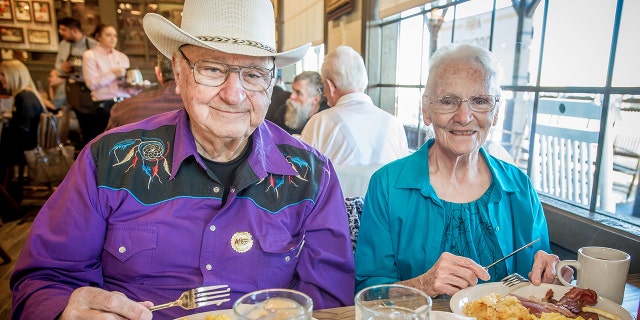 Ray and Wilma Yoder were at the ribbon cutting of the chain's Victorville restaurant.