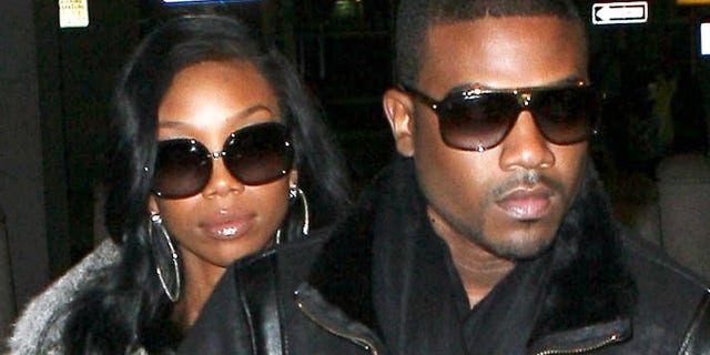 Ray J and sister Brandy Norwood following Whitney Houston's funeral
