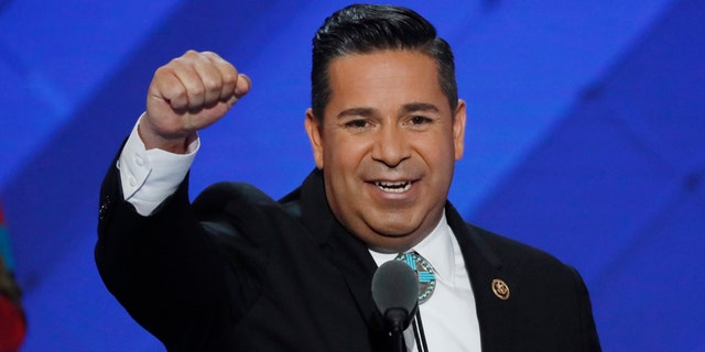 Democratic Congressional Campaign Committee Chair, U.S. Rep. Ben Ray Lujan (D-NM) speaks during the third day of the Democratic National Convention in Philadelphia, Pennsylvania, U.S. July 27, 2016. REUTERS/Mike Segar - RTSJZ5D