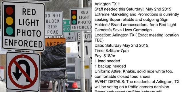 Email on right provided instructions to those willing to protest in favor of red light cameras, say Tea Party activists.