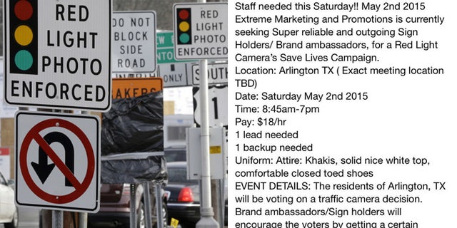 Email on right provided instructions to those willing to protest in favor of red light cameras, say Tea Party activists.