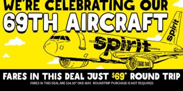 Tactful or tasteful? Budget carrier launches $69 fare deal.