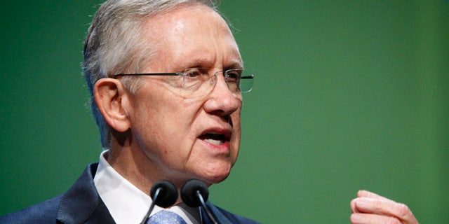 FILE: Aug. 7, 2012: Sen. Harry Reid, D-Nevada, at an energy summit at the Bellagio hotel, in Las Vegas, Nevada.