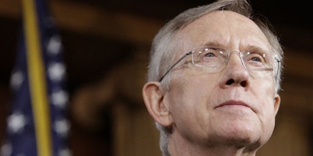 In this Nov. 18 file photo, Senate Majority Leader Harry Reid speaks during a news conference on health care reform on Capitol Hill. (AP Photo)