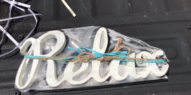 The suspicious package contained a sign reading "Relax," police said.