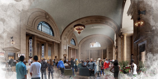 Along with offices, Ford plans to include a marketplace and residential properties in the 18-story-tall building.
