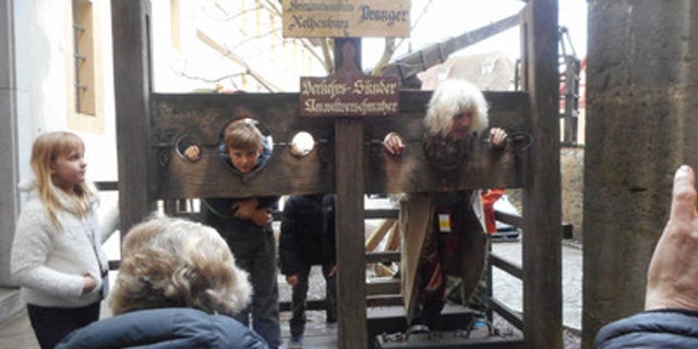 At the torture instruments museum in Rothenberg, Germany.
