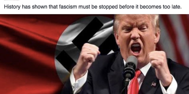 A screengrab from one of the pages that Facebook shut down.