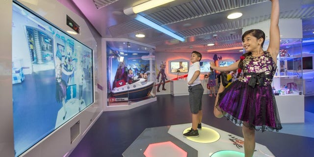 Aboard the Disney Dream, kids enjoy activities in a high-tech interactive space based on the Disney Infinity video game.