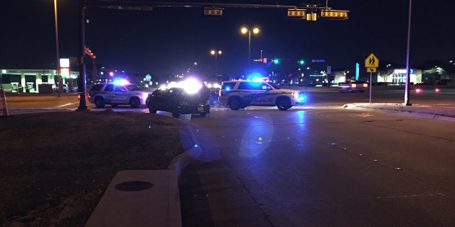 Richardson police close off roads while responding to a report of a disturbance call.