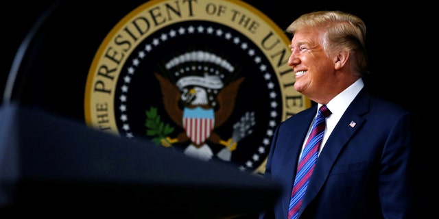 U.S. President Donald Trump arrives prior to signing the "Right to Try Act," which gives terminally ill patients the right to use experimental medications not yet been approved by the Food and Drug Administration (FDA), at the White House in Washington, U.S., May 30, 2018. REUTERS/Leah Millis - RC1B4F473AB0