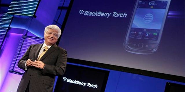 Co-Chief Executive Officer Mike Lazaridis of Research in Motion talks about his company's new Blackberry Torch.