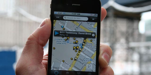 Broadcastr App, which is slated to launch later this month, allows anyone to record his or her story and tag it to a map. However, the audio from September 11th witnesses was provided by the 9/11 Memorial and Museum.