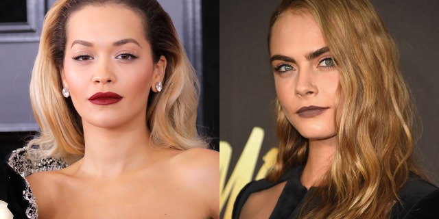 Singer Rita Ora reportedly wrote her new single "Girls" about dating super model Cara Delevingne.