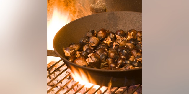 What chestnuts really need to open up is steam. Keeping them warm just until you peel them is also key.
