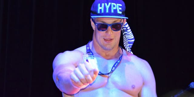 BAHAMAS - FEBRUARY 20: New England Patriots tight end Rob Gronkowski on stage with Boston rapper Sammy Adams during the "Gronk's Party Ship" on the Norwegian Pearl in the Bahamas on Feb. 20, 2016. (Photo by Christopher Muther/Boston Globe via Getty Images)