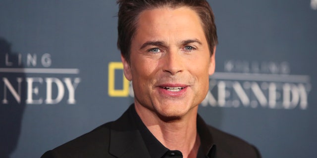 November 4, 2013. Actor Rob Lowe, cast member of the National Geographic Channel drama program "Killing Kennedy"; who portrays John F. Kennedy, attends the film's premiere in Los Angeles.