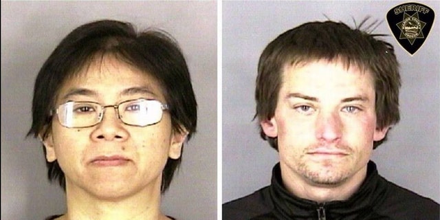 An angry employee, Chan Tran (left), hired a homeless man, Conan Dehut (right), to help her pretend to rob the restaurant where she worked.