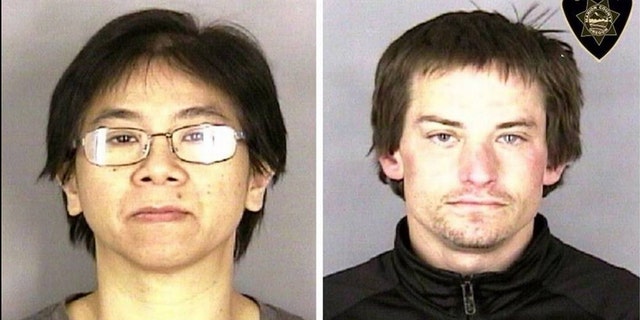 An angry employee, Chan Tran (left), hired a homeless man, Conan Dehut (right), to help her pretend to rob the restaurant where she worked.