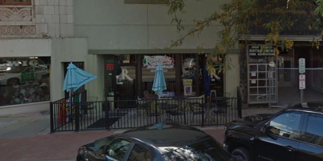 A restaurant customer took a painting off the wall of Roberto's Italian Ristorante in downtown Youngstown, Ohio.