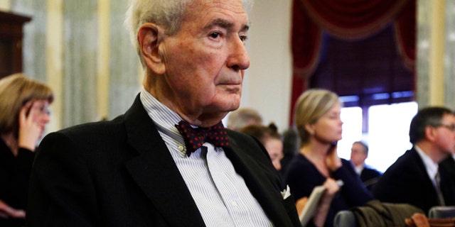 March 11, 2010: Comcast Corporation founder Ralph Roberts, attends a Senate Commerce Committee hearing on consumers, competition, and the proposed Comcast-NBC merger, on Capitol Hill in Washington. (AP)