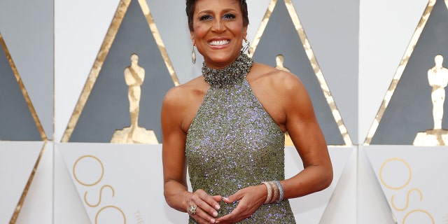 Television presenter Robin Roberts arrives at the 88th Academy Awards in Hollywood, California February 28, 2016.