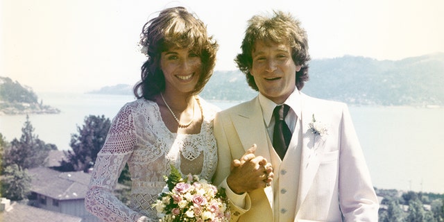 Robin Williams and his first wife Valerie Velardi.