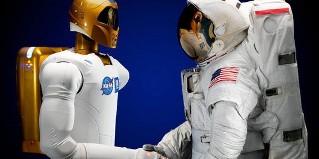 Space technology advancements like NASA's Robonaut 2 (left) can help humanity launch more ambitious space exploration missions.