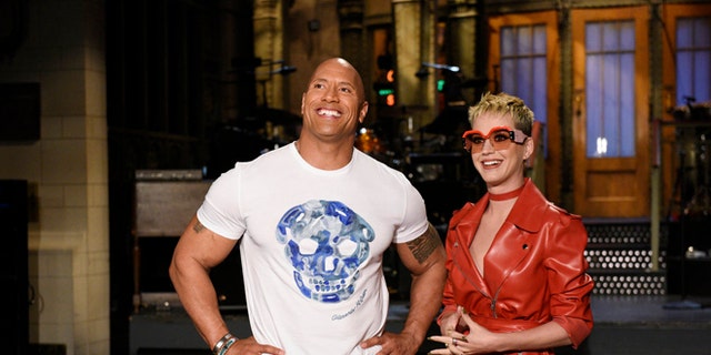 Dwayne Johnson and Katy Perry appeared on the season finale of "SNL." 