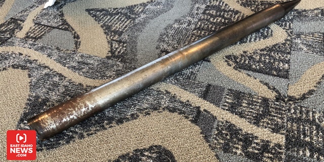 Firth said he plans to keep the spear.