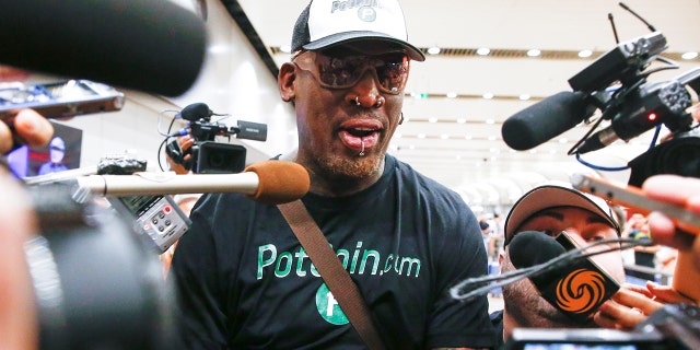 Rodman asked Trump to send his regards to Kim's family.
