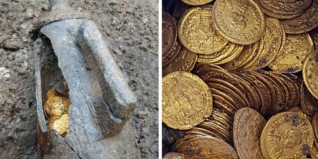 The hoard of Roman coins (MiBAC)