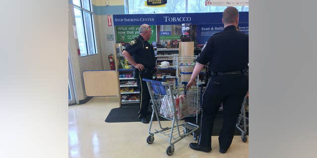 The officers took the teen grocery shopping when they learned he didn't have food in his home.