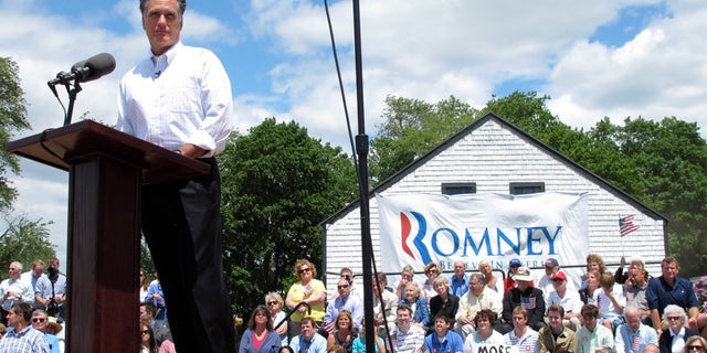 Mitt Romney announces he is running for president, Thursday, June 2, 2011, during a campaign event at Bittersweet Farm in Stratham, N.H.(FNC)