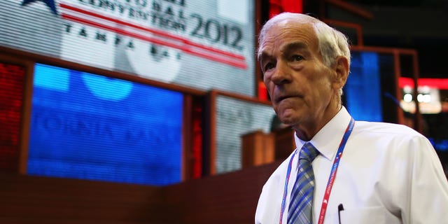 TAMPA, FL - AUGUST 28: U.S. Rep. Ron Paul (R-TX) walks the arena floor during the second day of the Republican National Convention at the Tampa Bay Times Forum on August 28, 2012 in Tampa, Florida. Today is the first full session of the RNC after the start was delayed due to Tropical Storm Isaac. (Photo by Chip Somodevilla/Getty Images)
