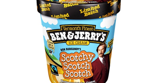 Ben & Jerry's released Scotchy, Scotch, Scotch in honor of Ron Burgundy.
