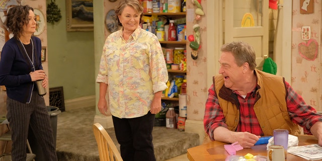 A Conner family moment in "Roseanne."