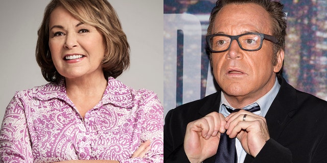 Tom Arnold, right, believes his ex-wife Roseanne Barr wanted the ABC sitcom canceled.