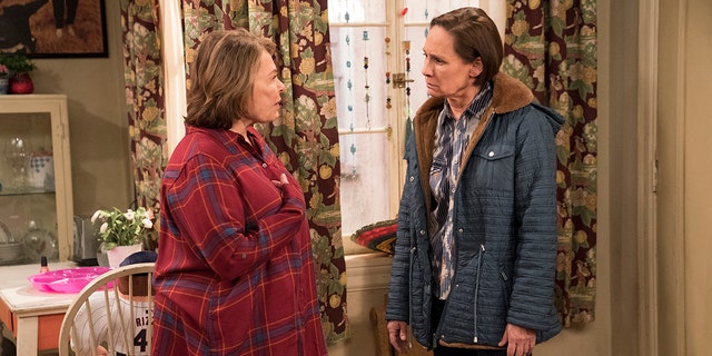 The second act of "Roseanne" with an episode titled "No Country for Old Women." This was before she was canceled. 