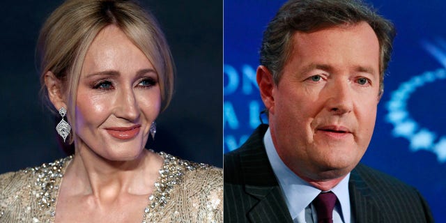 J.K. Rowling is in a Twitter war with Piers Morgan.