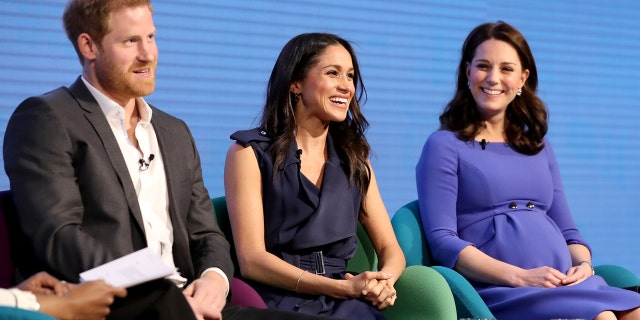 Prince Harry, Meghan Markle and Duchess Kate Middleton.