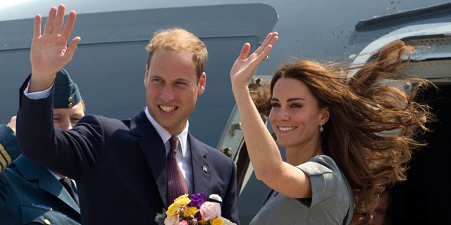 July 2: Prince William and Kate, the Duke and Duchess of Cambridge, wave as they board their plane as they leave Ottawa, Ontario , en route to Montreal as they continue their Royal Tour of Canada.