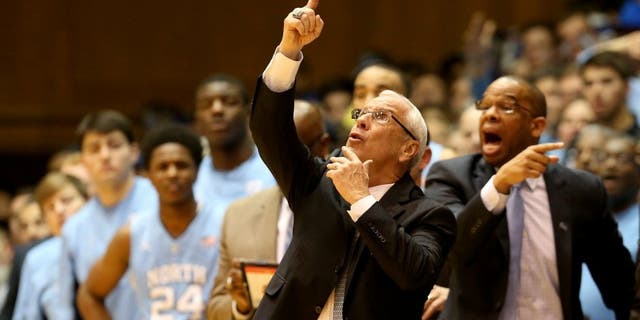 during their game at Cameron Indoor Stadium on March 5, 2016 in Durham, North Carolina.